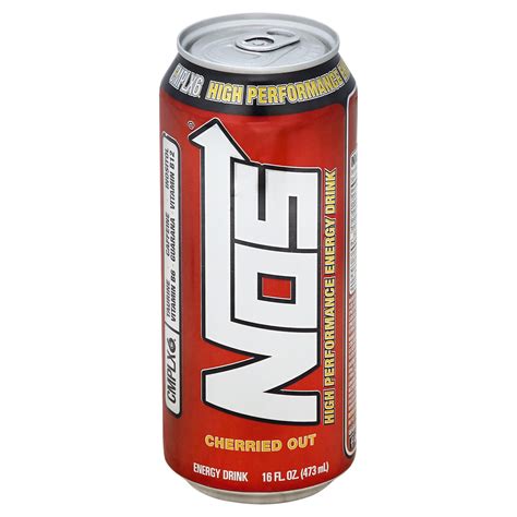 NOS Energy Drink, High Performance, Cherried Out